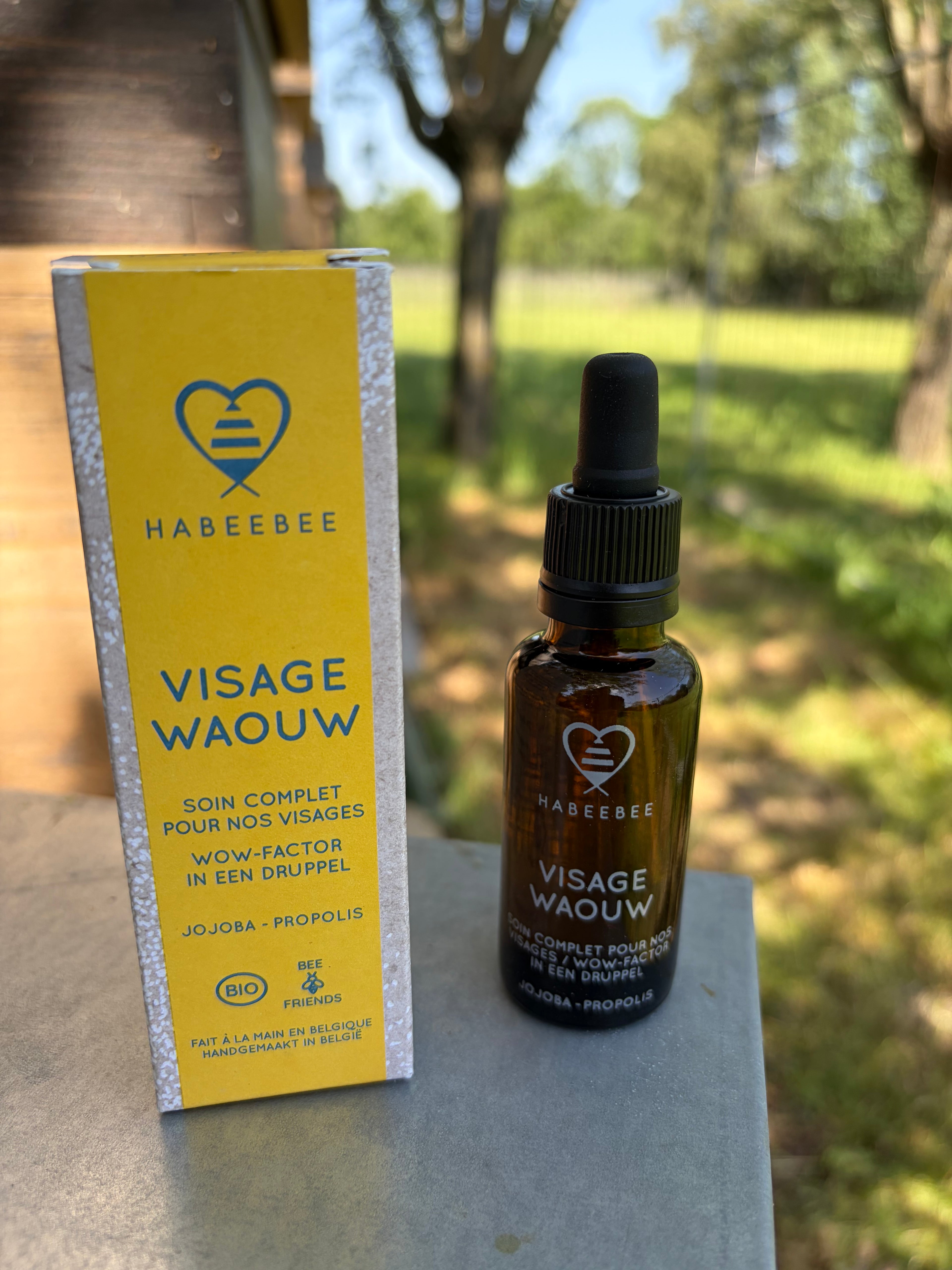 Visage Waouw gezichtsolie 30ml met propolis en jojoba biologisch gecertificeerd